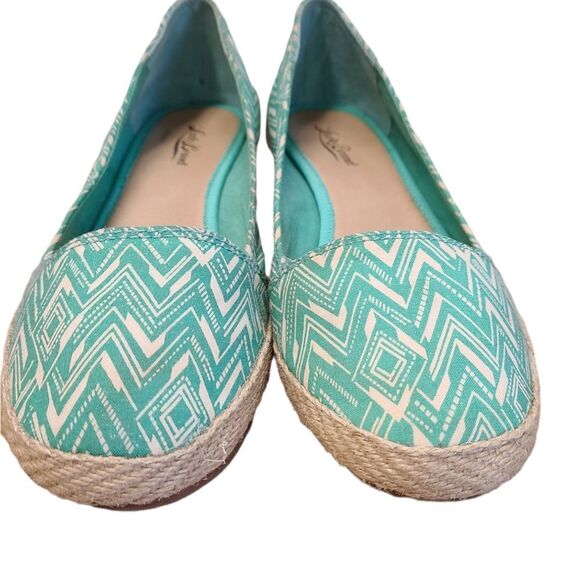 Lucky Brand Green Wedge Summer Shoes Womens size 10 - Picture 4 of 6